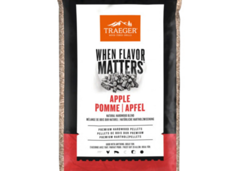 5 pcs Wood pellets TRAEGER apple 9kg
