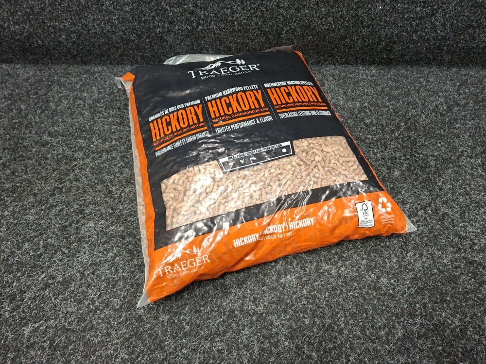 1597202-2 4 st Träpellets TRAEGER Hickory 9kg