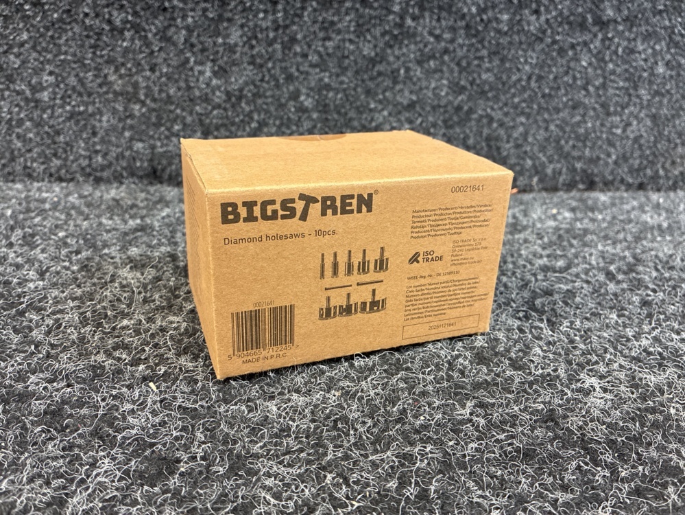 1598200-2 Diamanthålsågar – set med 10 Bigstren 21641