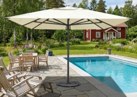 Parasoll Självöppnande, Sunrise Premium 4×4 m