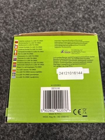 1597521-5 2 st Pannlampor / Strålkastare 5 x LED T6 CREE