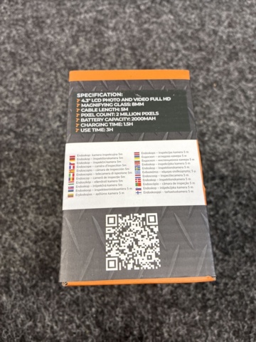 1597538-4 Endoskopkamera 5 m med LCD-HD skärm Bigstren