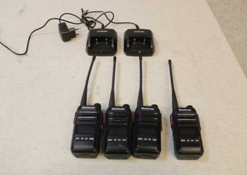 4 communication radios & 2 chargers