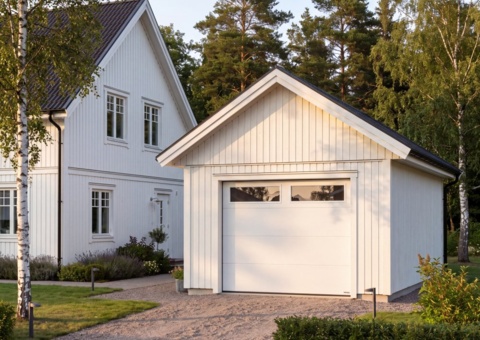 Garageport takskjutport med fjärrstyrning, 2,4m