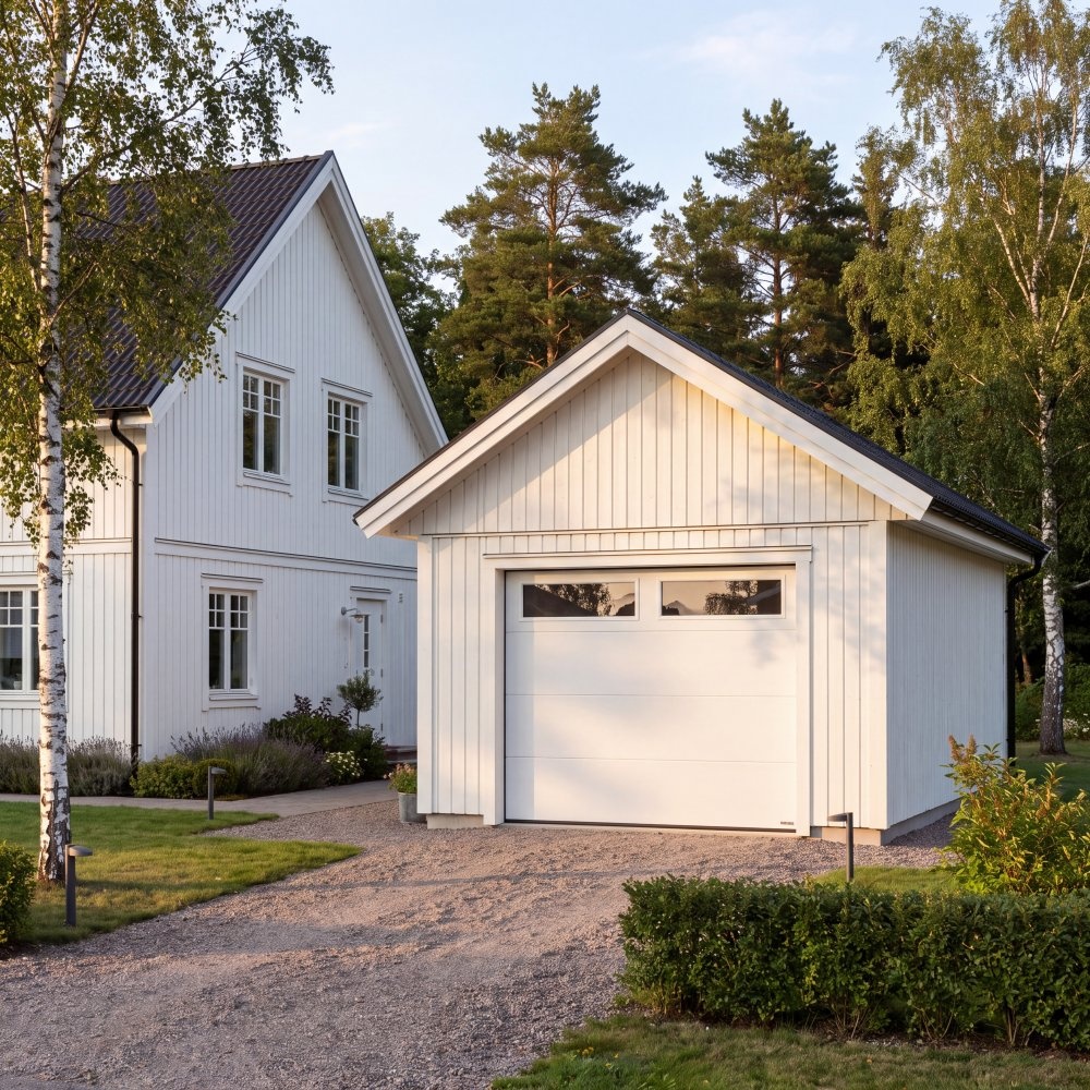 1597604-1 Garageport takskjutport med fjärrstyrning, 2,4m