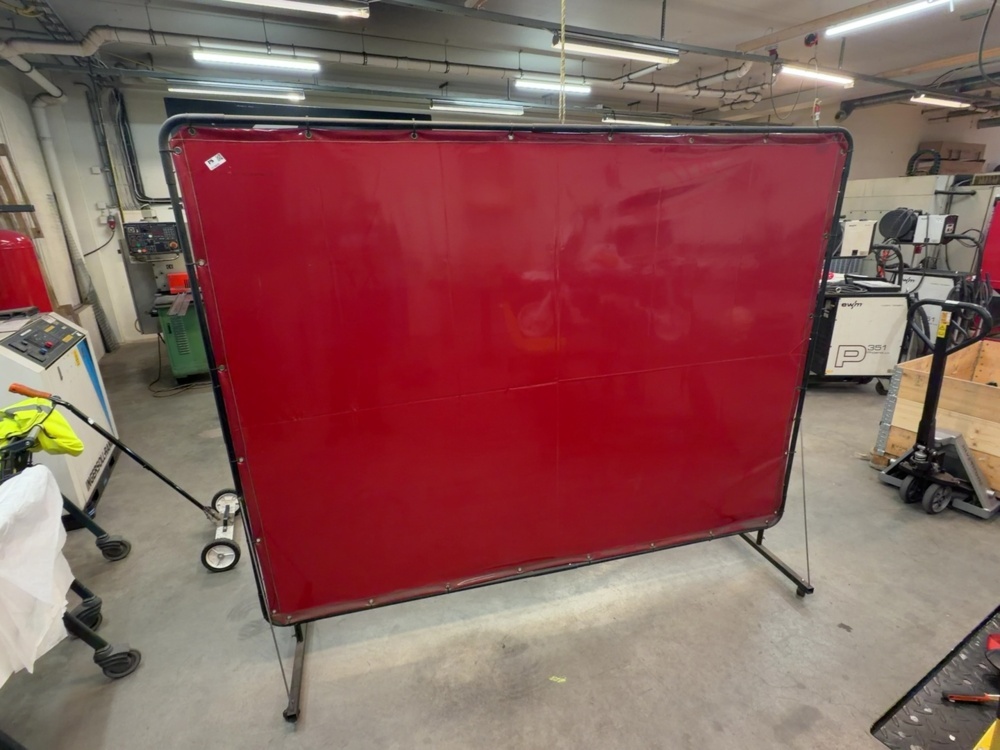 1574899-1 Partition wall approx. 240 x 198 cm, on wheels