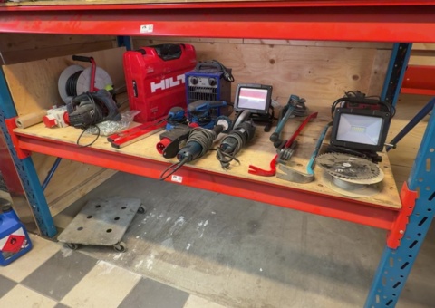 Everything on the shelf - tools and equipment