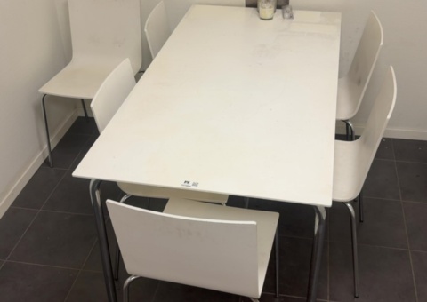 Dining table with 6 chairs