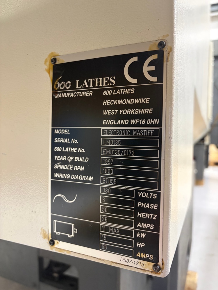 1591978-2 CNC Lathe – Colchester Electronic Mastiff – 1997