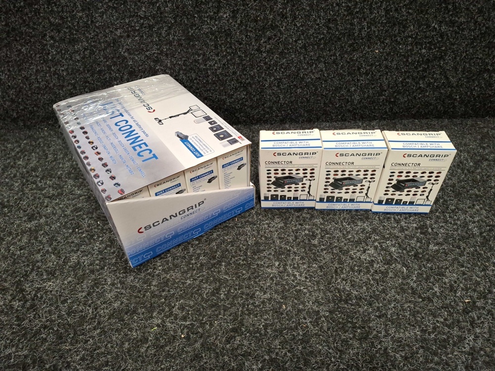1598926-2 16 st Adapterar SCANGRIP CONNECT 03.6140C för Bosch blå