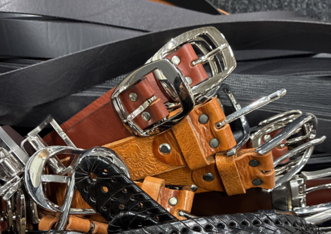 Sale of leather belt lots