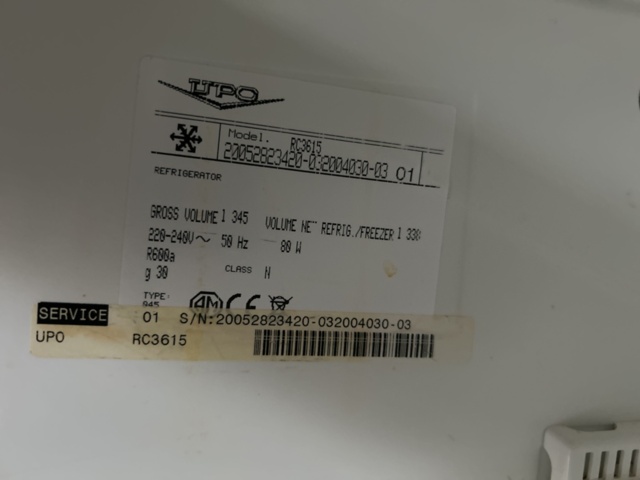 1545098-6 Kyl/frys - UPO RC3615