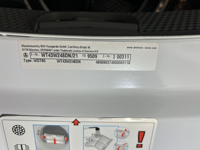 1545099-8 Tvättpelare - Siemens