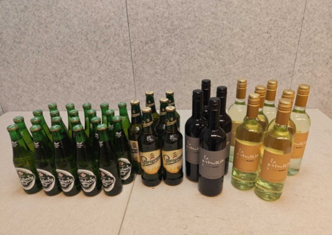 Beer and wine, 37 bottles