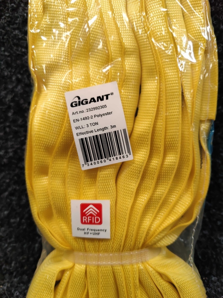 1599178-3 4 st Rundsling/Stroppar Gigant 3 ton 3m