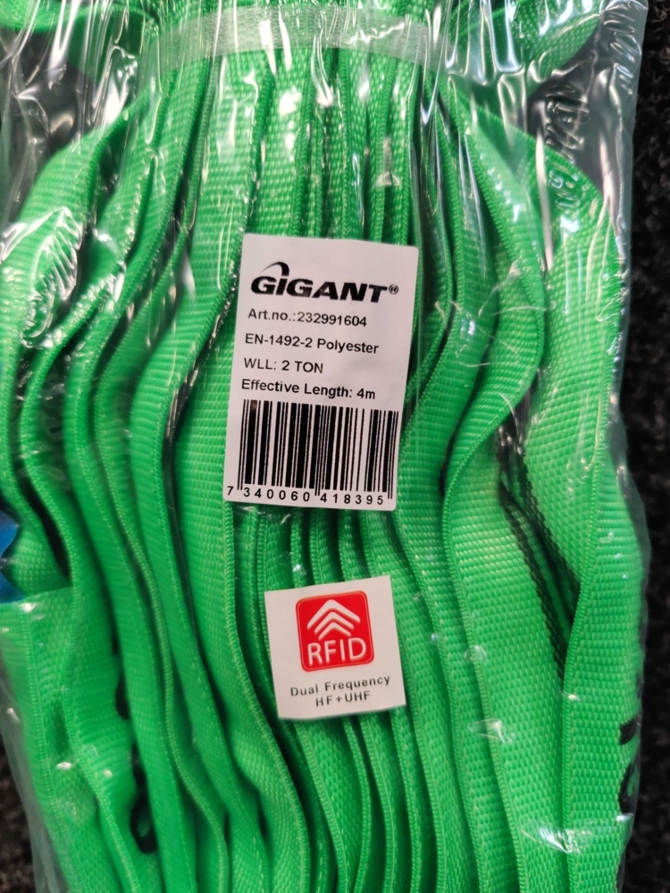 1599220-2 4 st Rundsling/Stroppar Gigant 2 ton 4m