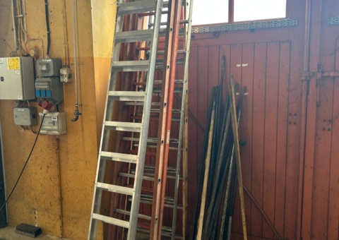 Stegar 5 st samt trädgårdsredskap - Skeppshult, Zarges, m.fl
