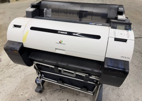 Large Format Printer / Plotter with Stand - Canon imagePROGRAF iPF670