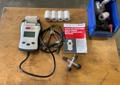 Batteritestare med inbyggd skrivare – Würth