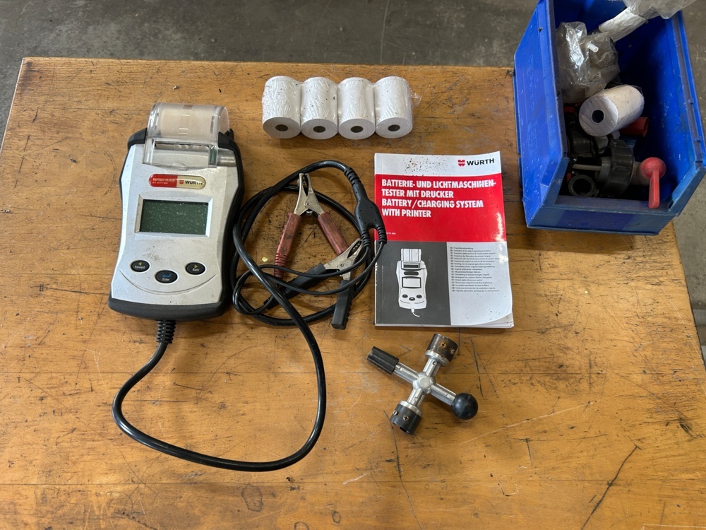 1598390-1 Batteritestare med inbyggd skrivare – Würth
