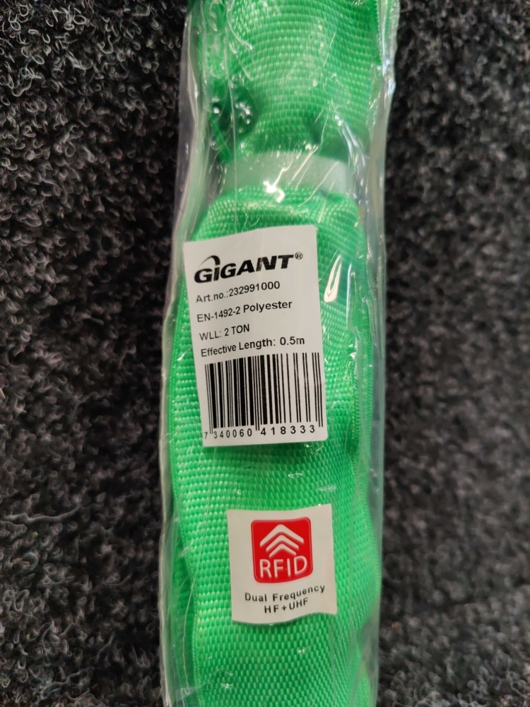 1599450-2 10 st Rundsling/Stroppar Gigant 2 ton 0,5m