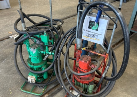 2st hydraulpumpar med elmotor