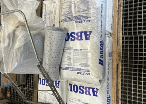Absorberingsmaterial 4 säckar Absol á 40 liters m.m
