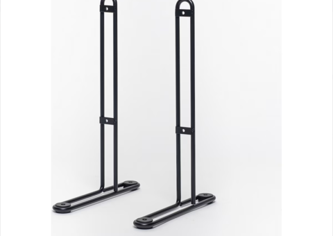 Floor stand Adax for panel elements high (black)