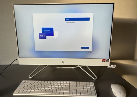 All-in-One PC with keyboard and mouse - HP 27-cb0822no