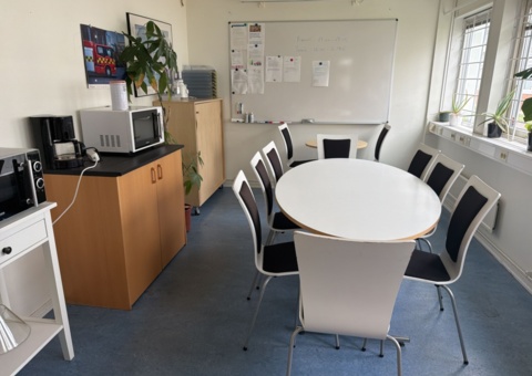 Lunchroom furniture and kitchen appliances