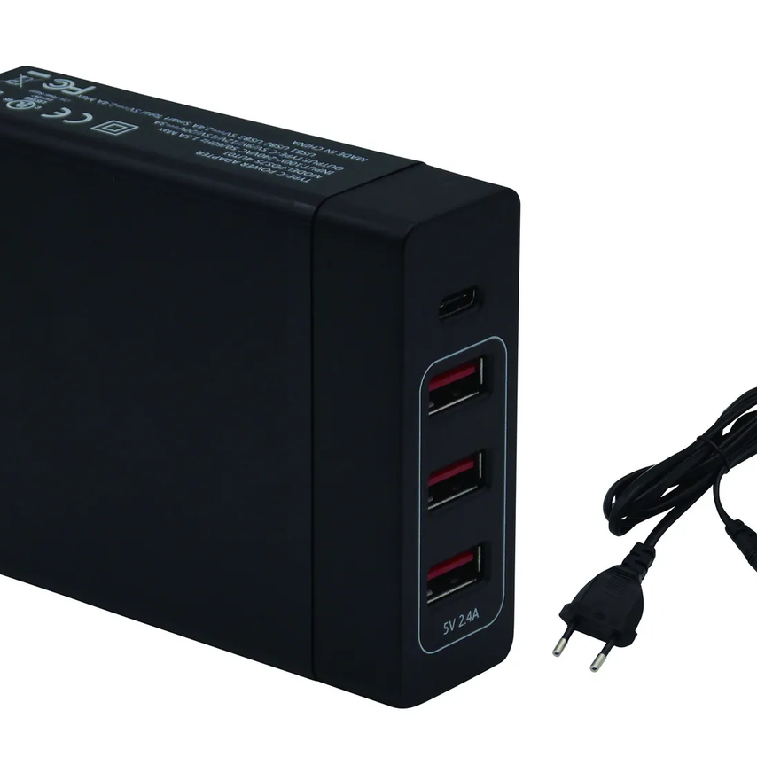 1598944-1 20 st Laddare 4-USE 230V 3USB 1USB-C UTTAG