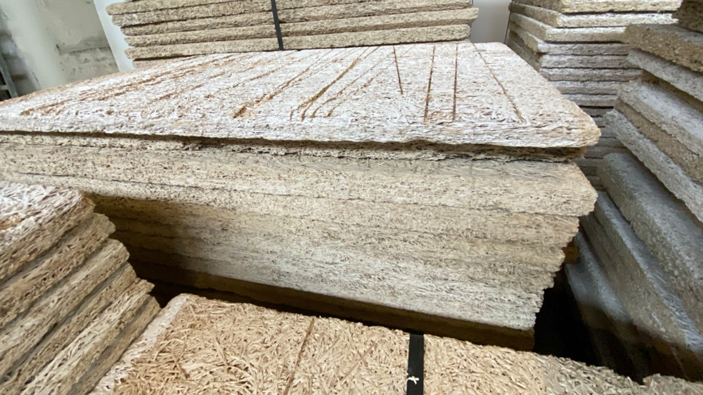 1599719-1 Wooden ullite boards, approx. 100 sq m