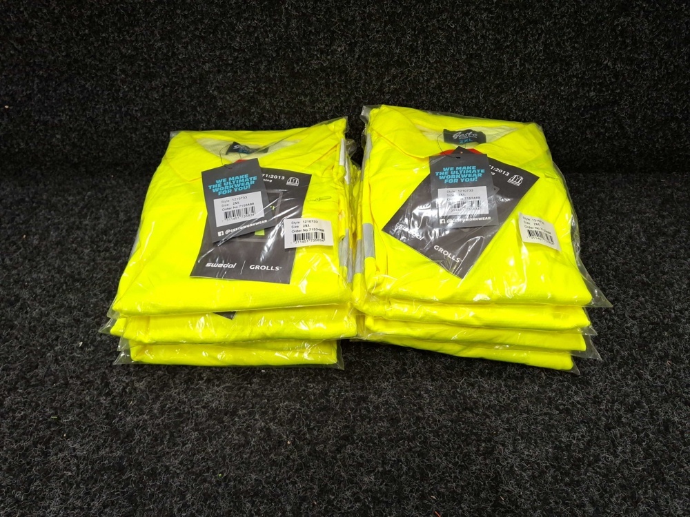 1598966-2 10 st Pikétröjor Gesto Function Mesh Klass 3, Strl 2XL