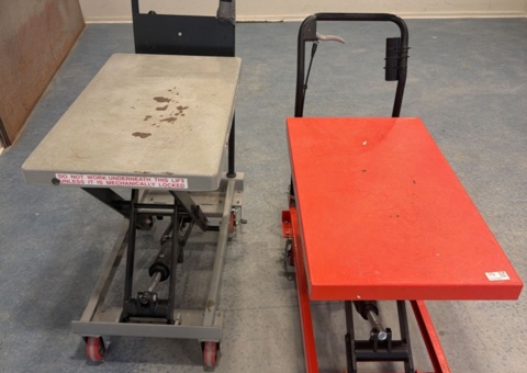 Height-adjustable trolleys 2 pcs