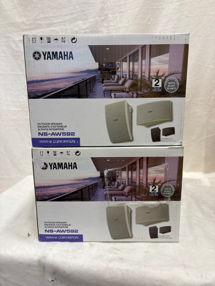 1588703-2 NYA YAMAHA-Högtalare, Outdoor. 2 par NS-AW992 + 2 par NS-AW592