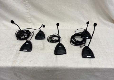 5st SHURE Microflex, MX412D/N m WL185, svanhalsmikrofon