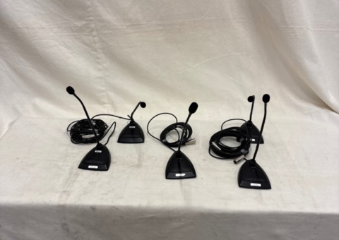 5st SHURE Microflex, MX412D/N m WL185, svanhalsmikrofon