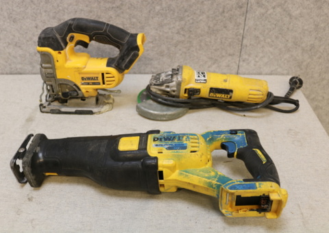 3 pcs Construction machines DeWalt