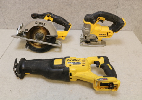 3 pcs Construction machines DeWalt