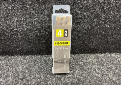 30 st Borr 4-USE 12.0mm HSS-CO