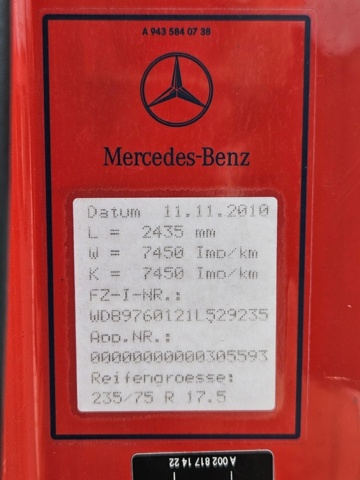 1368484-61 Fire truck / extinguishing truck – Mercedes-Benz 976.01 -2011
