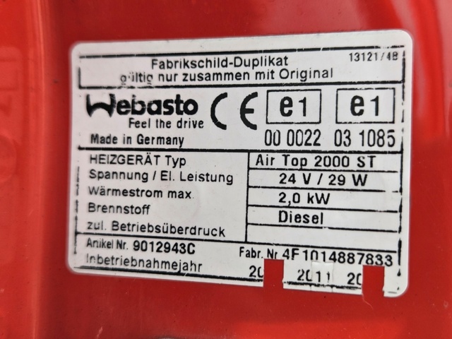 1368484-62 Fire truck / extinguishing truck – Mercedes-Benz 976.01 -2011