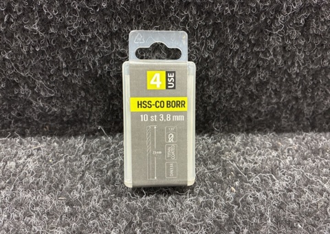 100 st Borr 4-USE 3.8mm HSS-CO