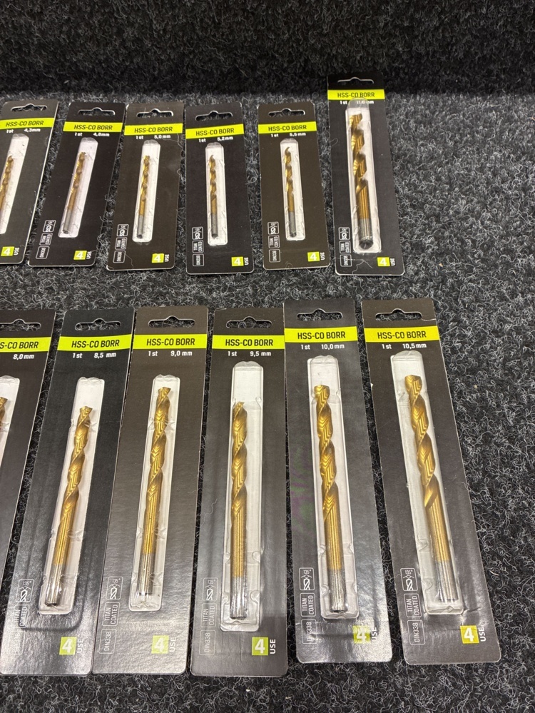 1599690-2 190 st Borr 4-USE 3.5-10.5mm HSS-CO
