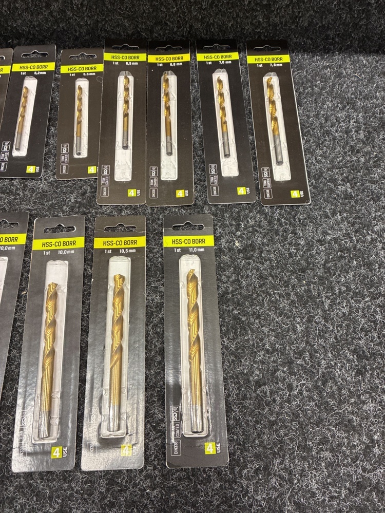 1599699-2 180 st Borr 4-USE 3.5-11.0mm HSS-CO