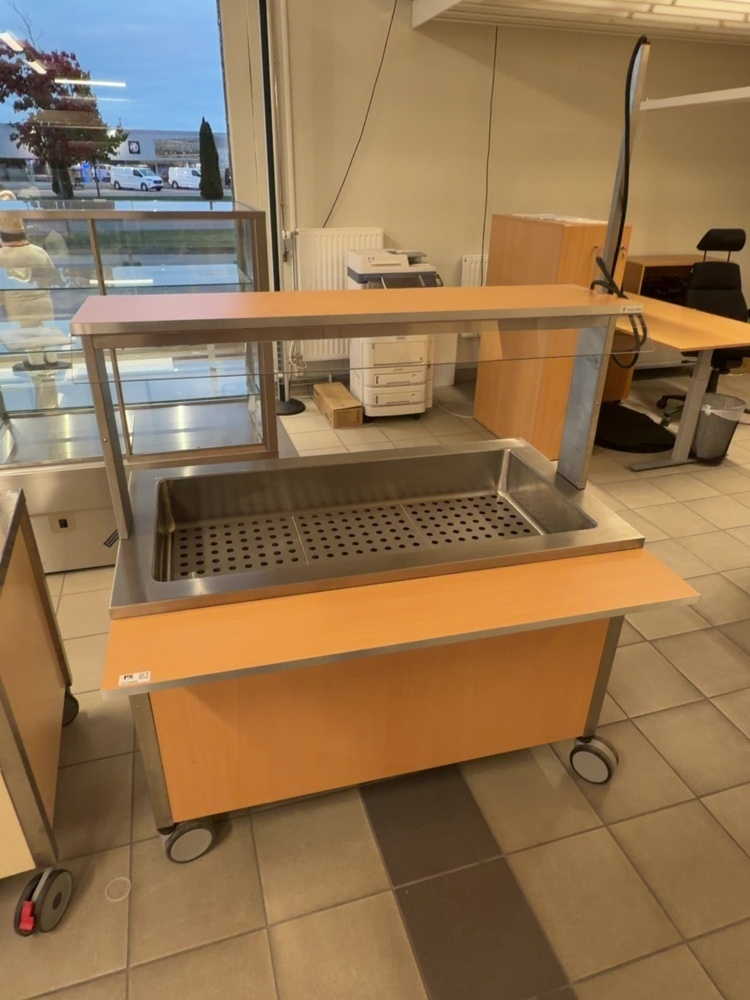 1575006-1 Serveringsvagn med kylbrunn - Haglund Industri MASSIV-12KA