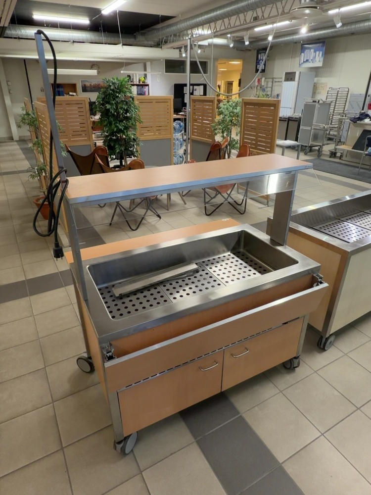 1575006-2 Serveringsvagn med kylbrunn - Haglund Industri MASSIV-12KA