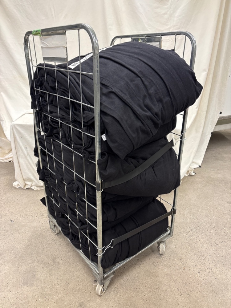 1588749-1 5 st Svart Backdrop 6x12m B-Tyg