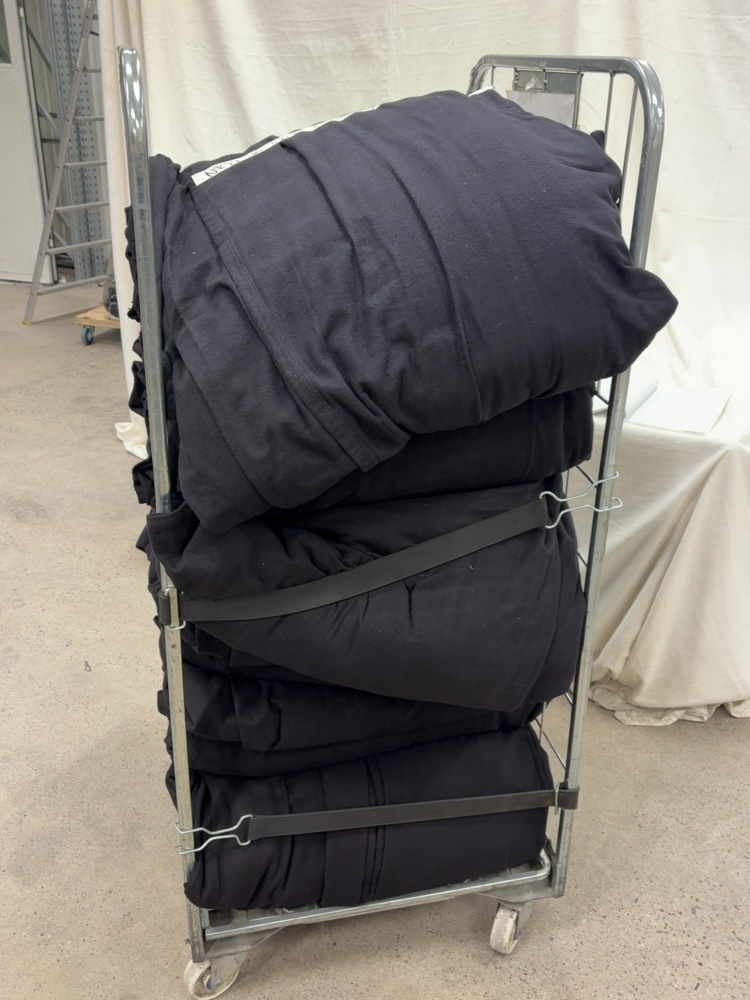 1588749-2 5 st Svart Backdrop 6x12m B-Tyg