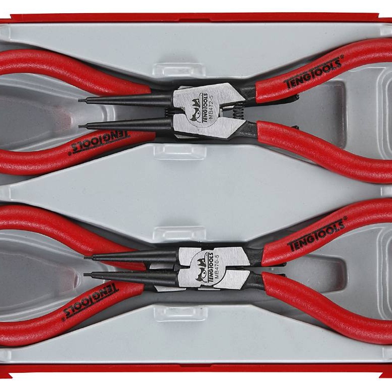 1593610-1 Circlip plier set - Teng Tools TT474-5, 4 pieces